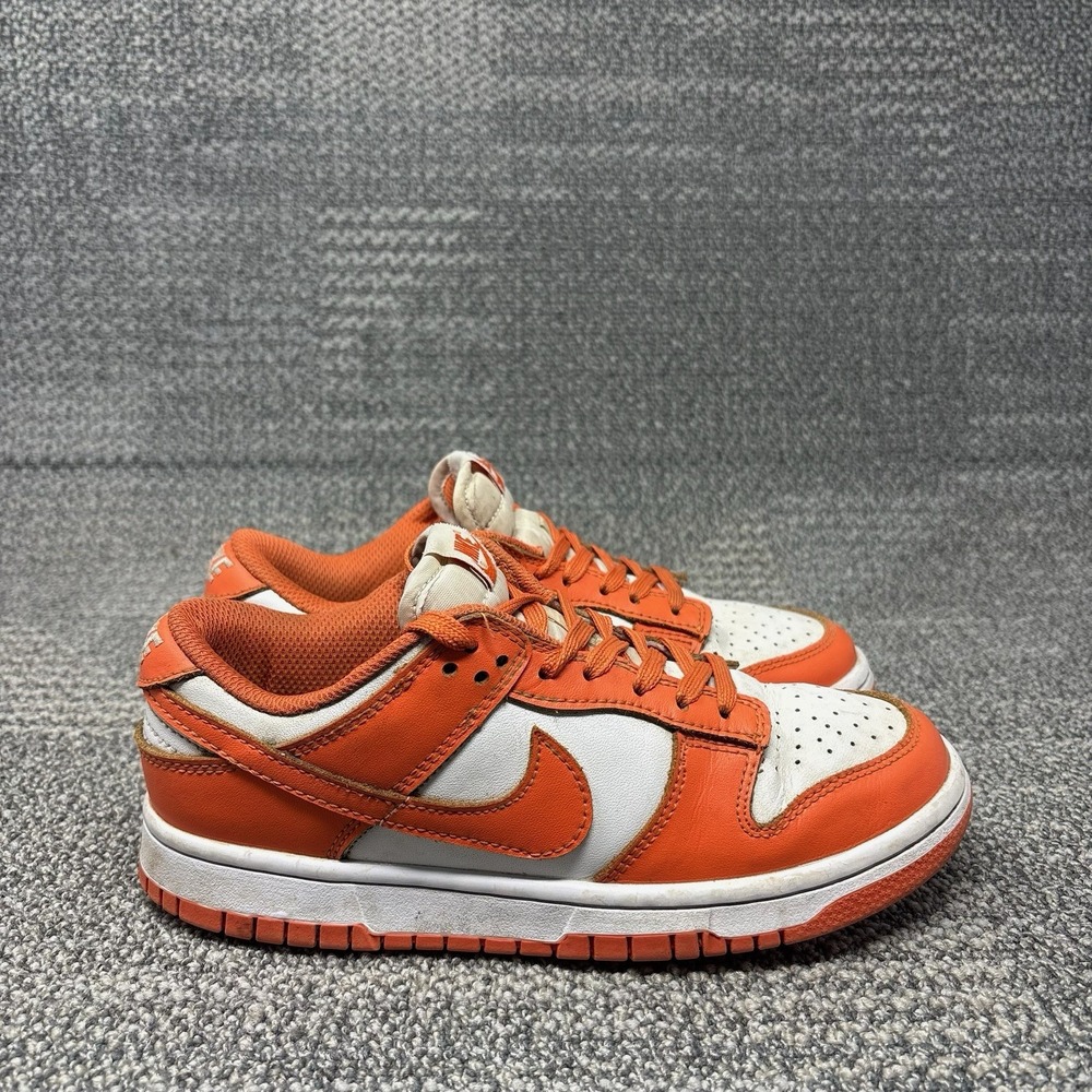Nike Dunk Low Syracuse Women's 6.5 Orange White Leather Sneakers CU1726-101